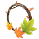 Fall Wreath Necklace